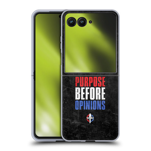 WWE Austin Theory Purpose Before Opinions Soft Gel Case for Motorola Razr 50 Ultra