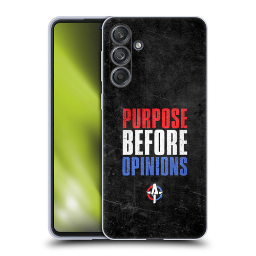 WWE Austin Theory Purpose Before Opinions Soft Gel Case for Samsung Galaxy M55 5G