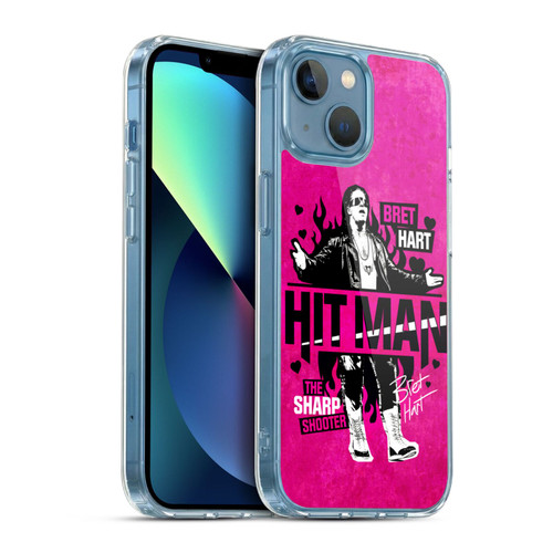 WWE Bret Hart Hitman Soft Gel Case for Apple iPhone 13 Mini & MagSafe