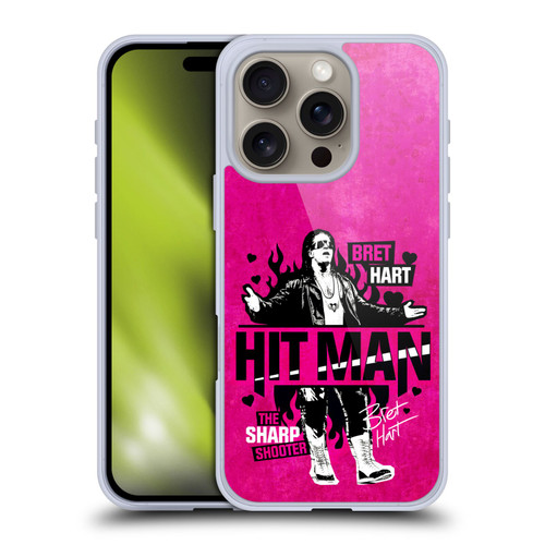 WWE Bret Hart Hitman Soft Gel Case for Apple iPhone 16 Pro