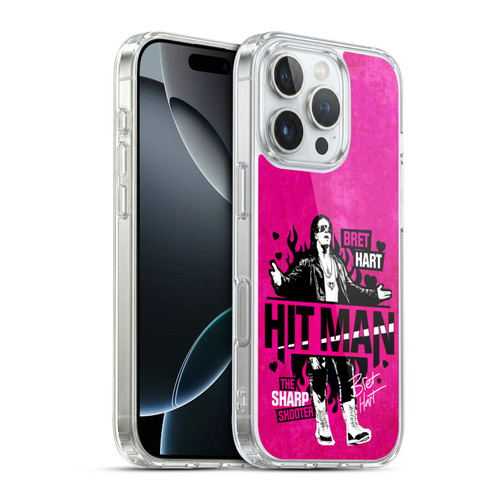 WWE Bret Hart Hitman Soft Gel Case for Apple iPhone 16 Pro & MagSafe
