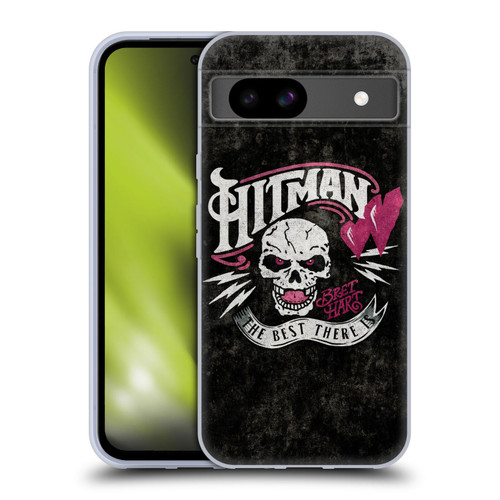 WWE Bret Hart Hitman Logo Soft Gel Case for Google Pixel 8a