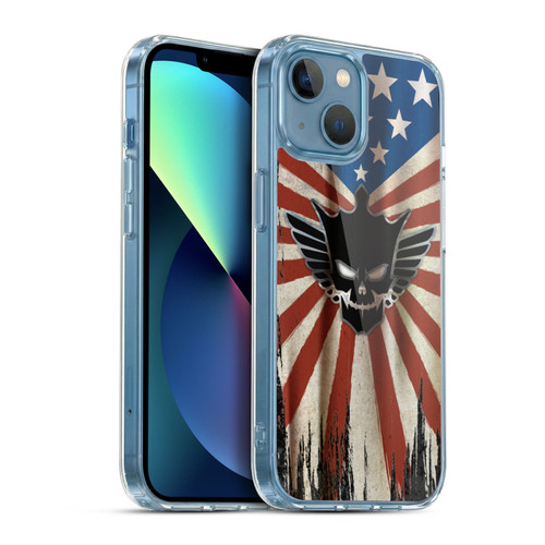 WWE Cody Rhodes Distressed Flag Soft Gel Case for Apple iPhone 13 Mini & MagSafe