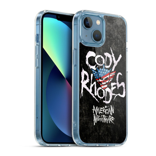 WWE Cody Rhodes Distressed Name Soft Gel Case for Apple iPhone 13 Mini & MagSafe