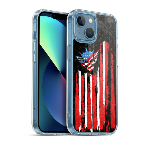 WWE Cody Rhodes Superstar Flag Soft Gel Case for Apple iPhone 13 Mini & MagSafe