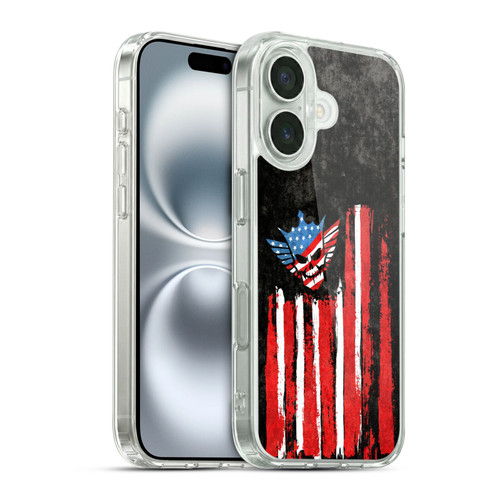 WWE Cody Rhodes Superstar Flag Soft Gel Case for Apple iPhone 16 & MagSafe