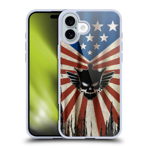 WWE Cody Rhodes Distressed Flag Soft Gel Case for Apple iPhone 16 Plus