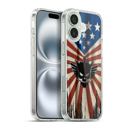 WWE Cody Rhodes Distressed Flag Soft Gel Case for Apple iPhone 16 Plus & MagSafe