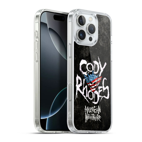 WWE Cody Rhodes Distressed Name Soft Gel Case for Apple iPhone 16 Pro Max & MagSafe