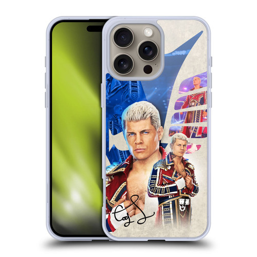 WWE Cody Rhodes Superstar Graphics Soft Gel Case for Apple iPhone 16 Pro Max