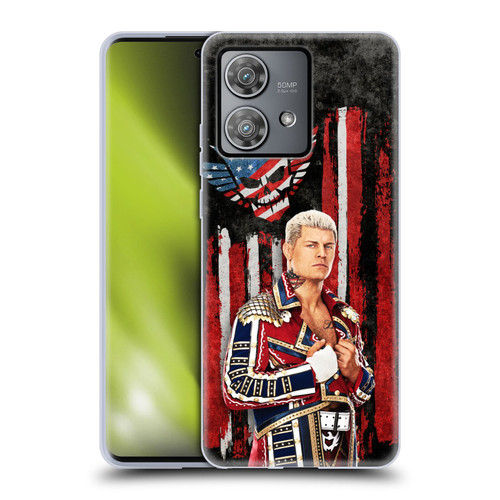 WWE Cody Rhodes American Nightmare Flag Soft Gel Case for Motorola Edge 40 Neo 5G