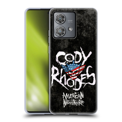 WWE Cody Rhodes Distressed Name Soft Gel Case for Motorola Edge 40 Neo 5G