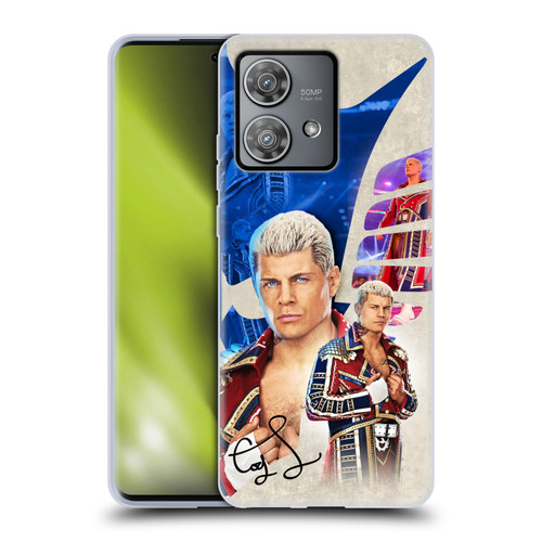 WWE Cody Rhodes Superstar Graphics Soft Gel Case for Motorola Edge 40 Neo 5G