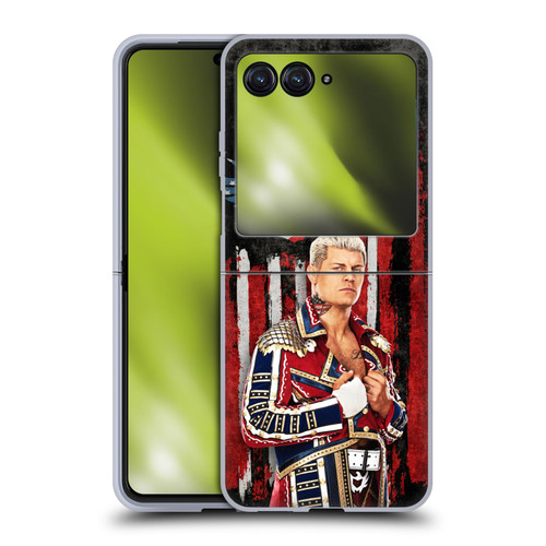 WWE Cody Rhodes American Nightmare Flag Soft Gel Case for Motorola Razr 40 Ultra / Razr+ 2023