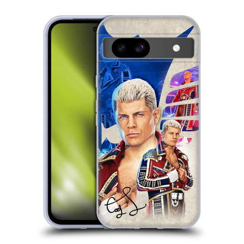 WWE Cody Rhodes Superstar Graphics Soft Gel Case for Google Pixel 8a