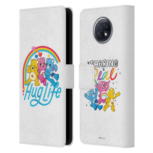 Care Bears Graphics Group Hug Life Leather Book Wallet Case Cover For Xiaomi Redmi Note 9T 5G