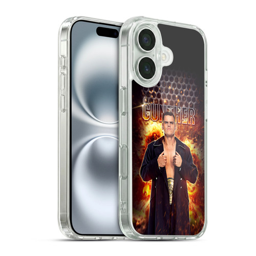 WWE Gunther Portrait Soft Gel Case for Apple iPhone 16 & MagSafe