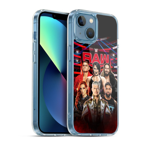 WWE Pay-Per-View Superstars 2024 Raw Soft Gel Case for Apple iPhone 13 Mini & MagSafe