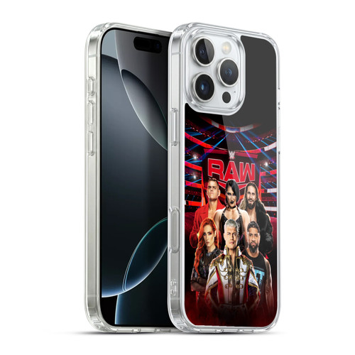 WWE Pay-Per-View Superstars 2024 Raw Soft Gel Case for Apple iPhone 16 Pro Max & MagSafe