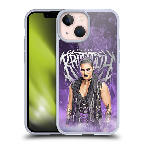 WWE Rhea Ripley This Is My Brutality Soft Gel Case for Apple iPhone 13 Mini & MagSafe