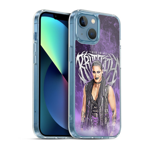 WWE Rhea Ripley This Is My Brutality Soft Gel Case for Apple iPhone 13 Mini & MagSafe