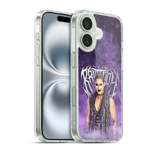 WWE Rhea Ripley This Is My Brutality Soft Gel Case for Apple iPhone 16 & MagSafe