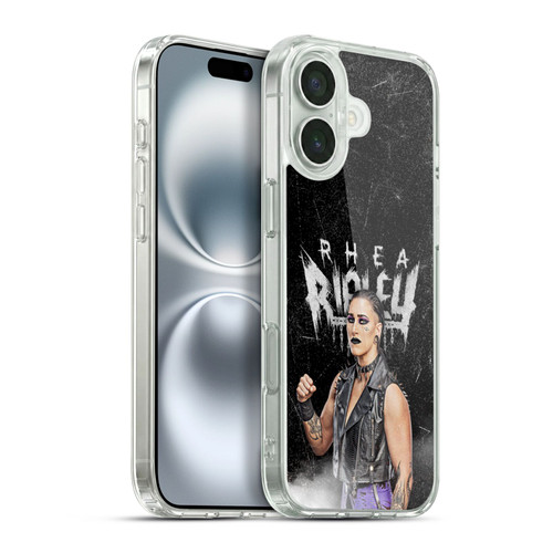 WWE Rhea Ripley Portrait Soft Gel Case for Apple iPhone 16 Plus & MagSafe