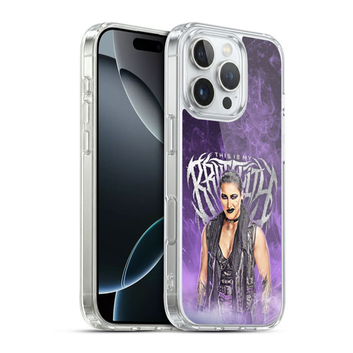 WWE Rhea Ripley This Is My Brutality Soft Gel Case for Apple iPhone 16 Pro & MagSafe