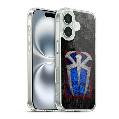 WWE Roman Reigns Distressed Logo Soft Gel Case for Apple iPhone 16 & MagSafe