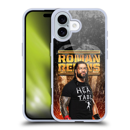 WWE Roman Reigns Grunge Soft Gel Case for Apple iPhone 16 & MagSafe