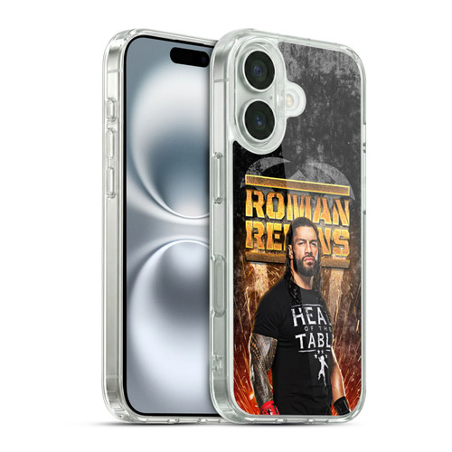 WWE Roman Reigns Grunge Soft Gel Case for Apple iPhone 16 & MagSafe