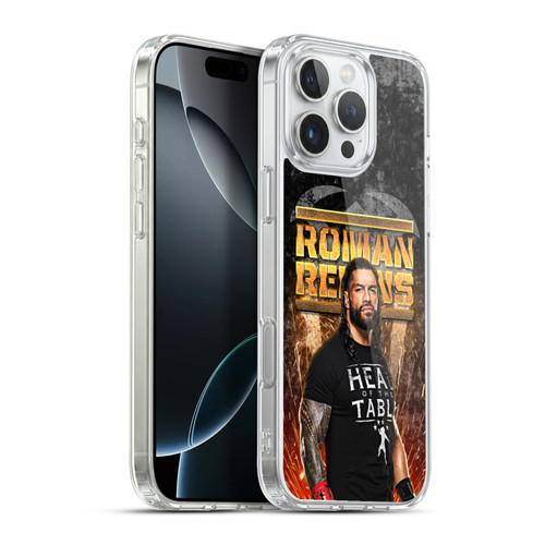 WWE Roman Reigns Grunge Soft Gel Case for Apple iPhone 16 Pro Max & MagSafe