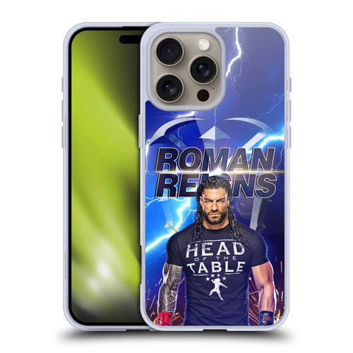 WWE Roman Reigns Lightning Soft Gel Case for Apple iPhone 16 Pro Max & MagSafe
