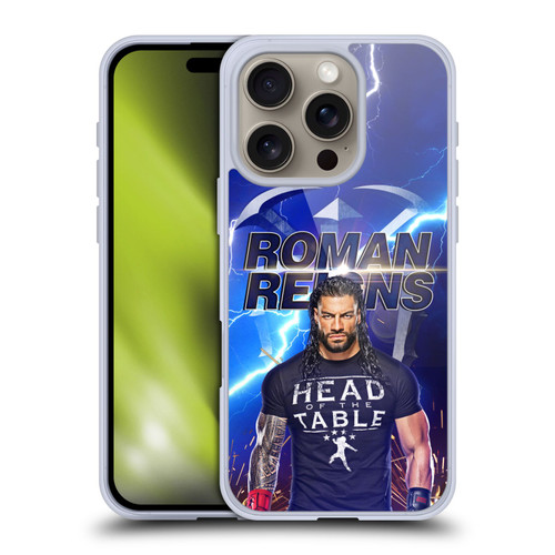 WWE Roman Reigns Lightning Soft Gel Case for Apple iPhone 16 Pro & MagSafe