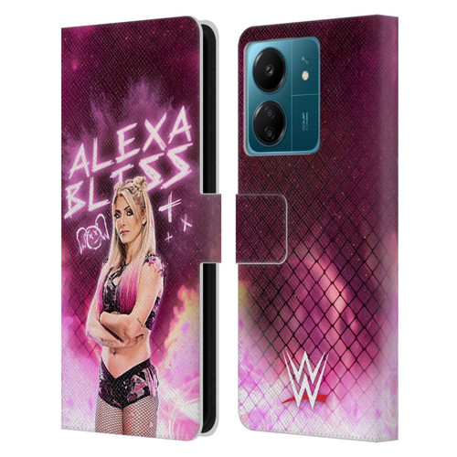 WWE Alexa Bliss Portrait Leather Book Wallet Case Cover For Xiaomi Redmi 13C 4G