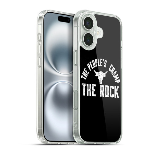WWE The Rock The People's Champ Soft Gel Case for Apple iPhone 16 Plus & MagSafe