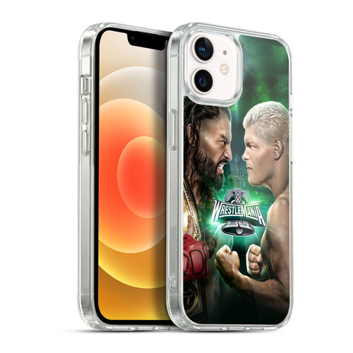 WWE Wrestlemania 40 Roman Vs Cody Soft Gel Case for Apple iPhone 12 / iPhone 12 Pro & MagSafe