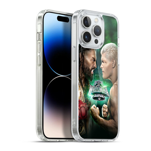 WWE Wrestlemania 40 Roman Vs Cody Soft Gel Case for Apple iPhone 13 Pro Max & MagSafe