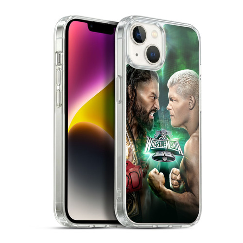WWE Wrestlemania 40 Roman Vs Cody Soft Gel Case for Apple iPhone 14 Plus & MagSafe
