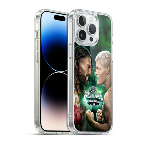 WWE Wrestlemania 40 Roman Vs Cody Soft Gel Case for Apple iPhone 14 Pro Max & MagSafe