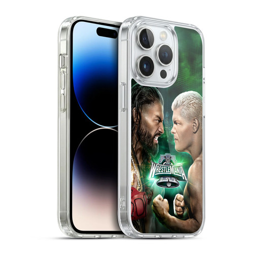 WWE Wrestlemania 40 Roman Vs Cody Soft Gel Case for Apple iPhone 14 Pro & MagSafe