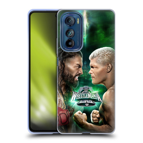 WWE Wrestlemania 40 Roman Vs Cody Soft Gel Case for Motorola Edge 30