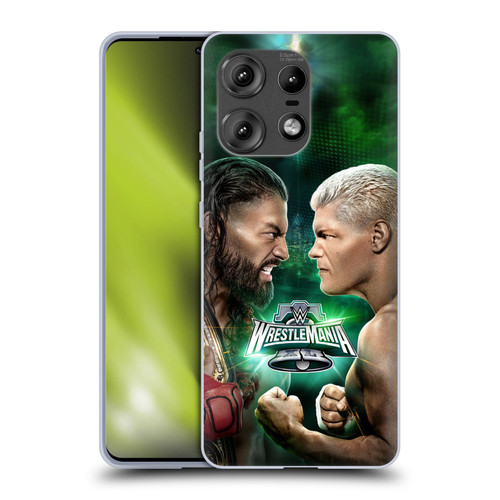 WWE Wrestlemania 40 Roman Vs Cody Soft Gel Case for Motorola Edge 50 Pro