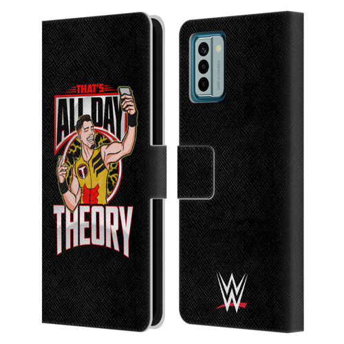 WWE Austin Theory All Day Theory Leather Book Wallet Case Cover For Nokia G42