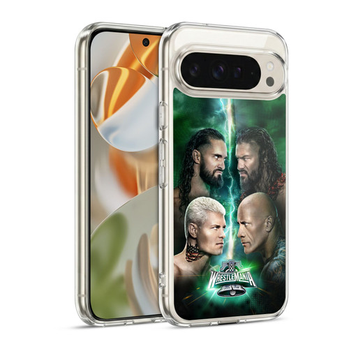 WWE Wrestlemania 40 Key Art Poster Soft Gel Case for Google Pixel 9 / Pixel 9 Pro