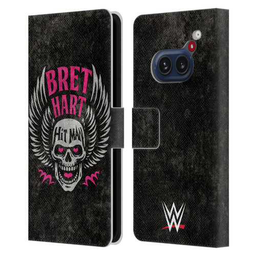 WWE Bret Hart Hitman Skull Leather Book Wallet Case Cover For Nothing Phone (2a)