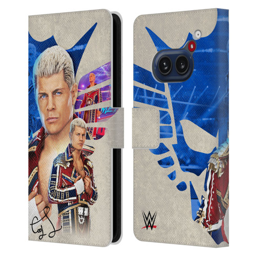 WWE Cody Rhodes Superstar Graphics Leather Book Wallet Case Cover For Nothing Phone (2a)