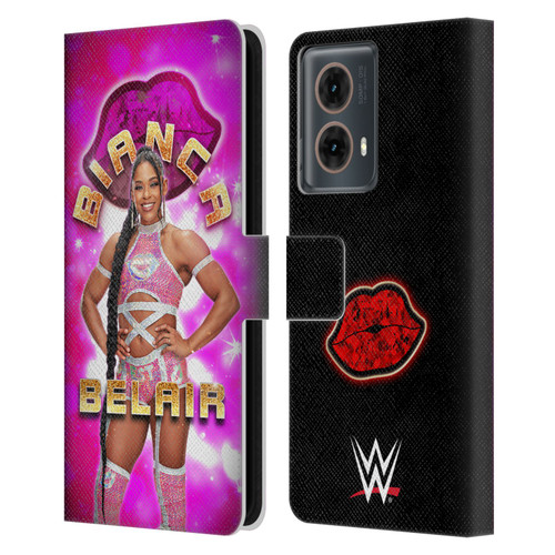 WWE Bianca Belair Portrait Leather Book Wallet Case Cover For Motorola Moto G85