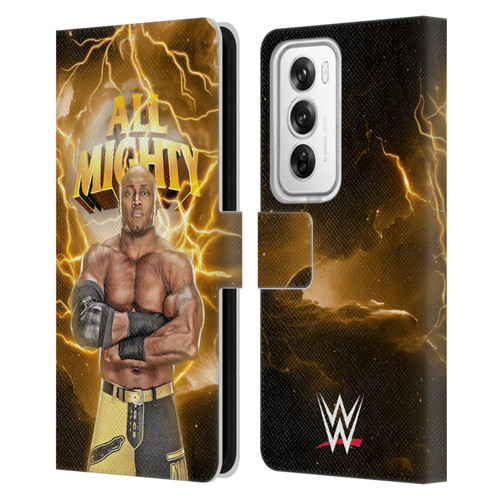 WWE Bobby Lashley Portrait Leather Book Wallet Case Cover For OPPO Reno12 Pro 5G