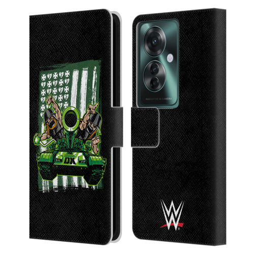 WWE D-Generation X Flag Leather Book Wallet Case Cover For OPPO Reno11 F 5G / F25 Pro 5G